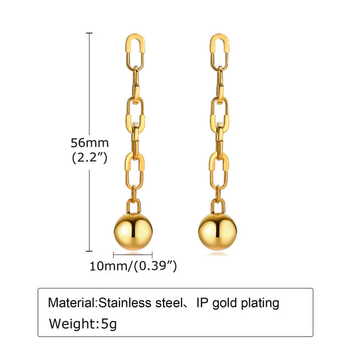 Wholesale Stainless Steel Paperclip Earring