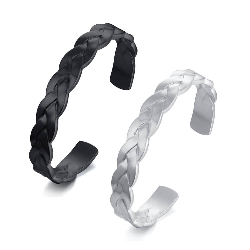 Wholesale Stainless Steel Braided Bracelets for Guys