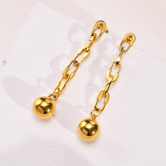 Wholesale Stainless Steel Paperclip Earring
