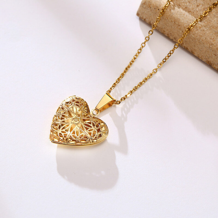 Wholesale Stainless Steel Picture Locket Necklace
