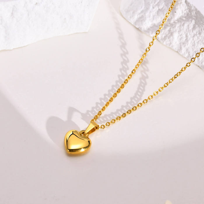 Wholesale Stainless Steel Heart-shaped Necklace