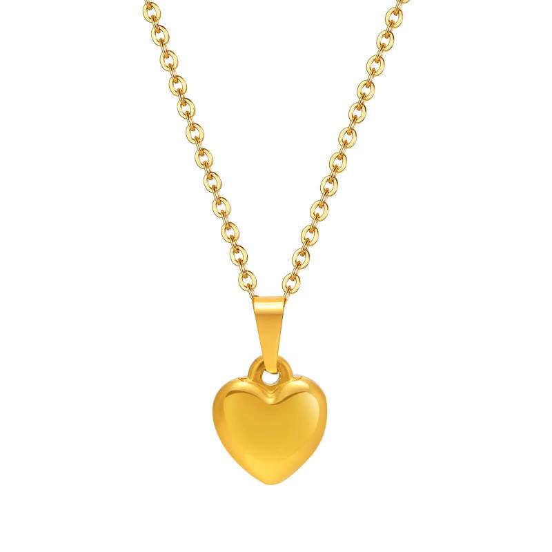 Wholesale Stainless Steel Heart-shaped Necklace