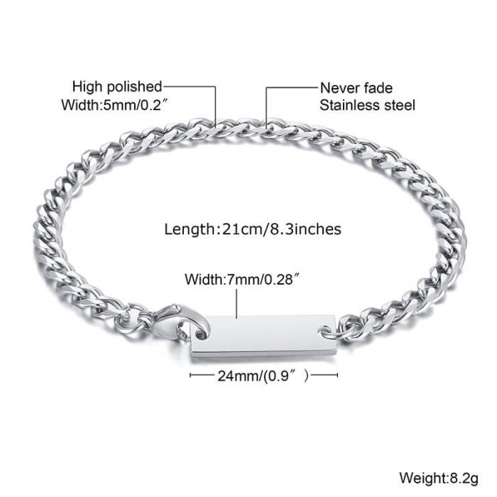 Wholesale Stainless Steel Custom Bracelets for Men
