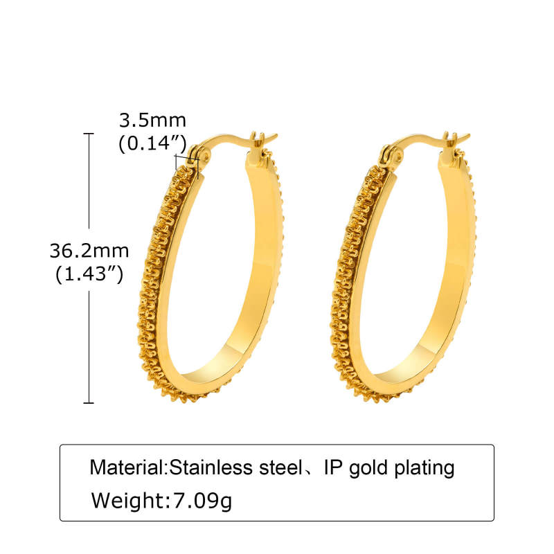 Wholesale Womens Stainless Steel Hoop Earrings