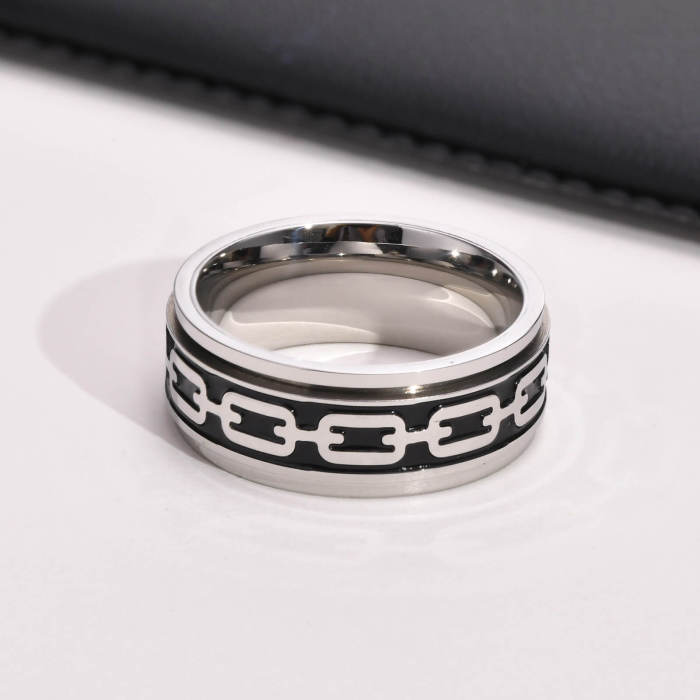 Wholesale Stainless Steel Chain Spinner Ring