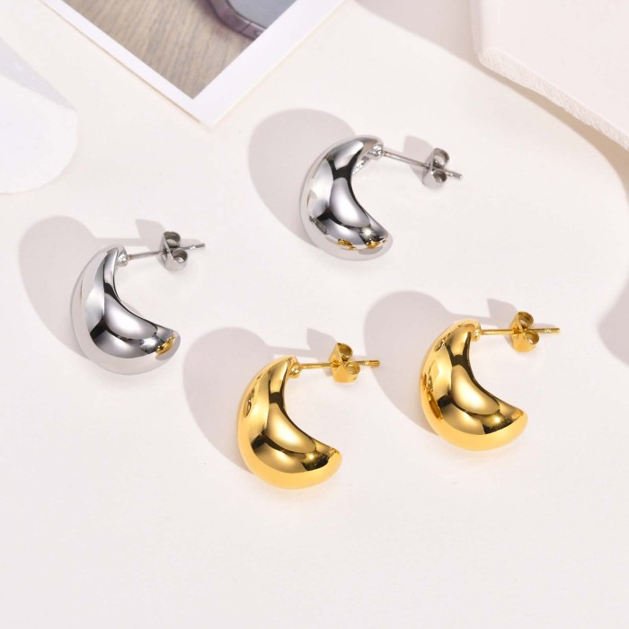 Wholesale Stainless Steel Women Stud Earrings