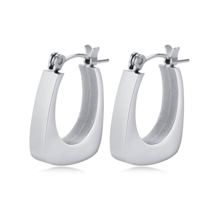 Wholesale Stainless Steel U-shaped Earrings