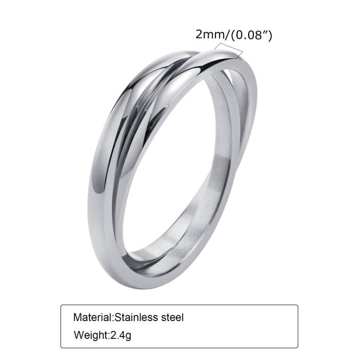 Wholesale Stainless Steel Double Rings