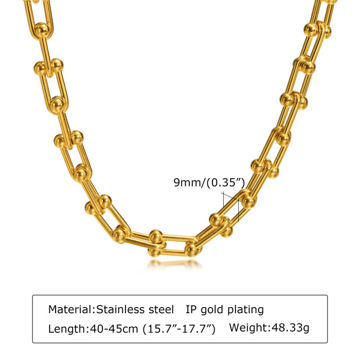 Wholesale Stainless Steel Horseshoe Necklace