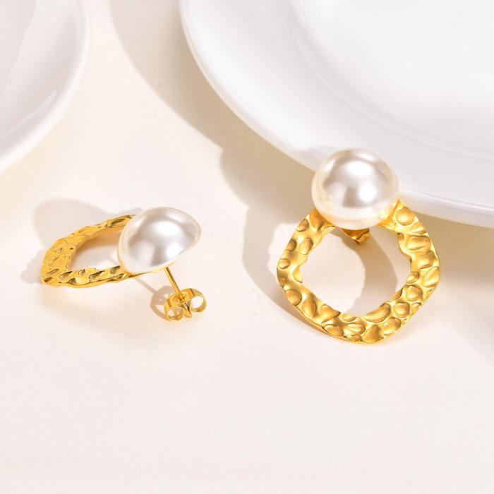 Wholesale Stainless Steel Earring with Pearl