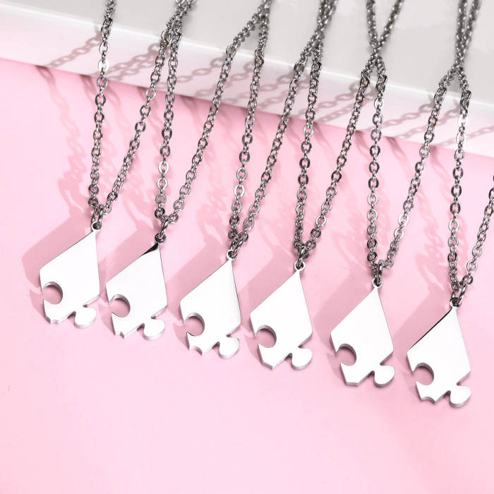Wholesale Puzzle Stainless Steel Necklace