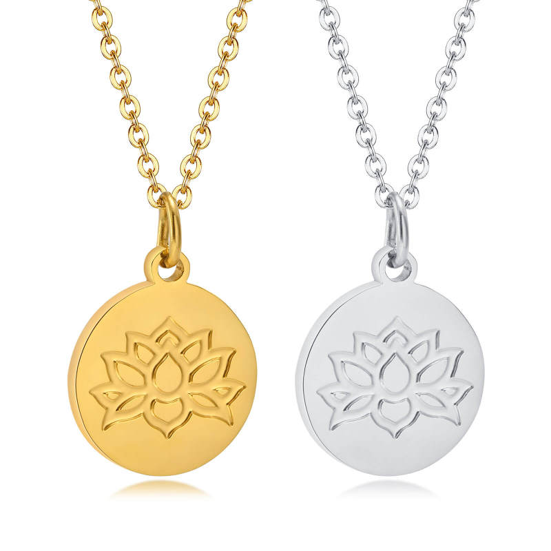 Wholesale Stainless Steel Pendant with Aum Lotus