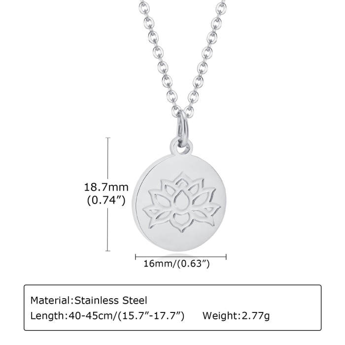 Wholesale Stainless Steel Pendant with Aum Lotus