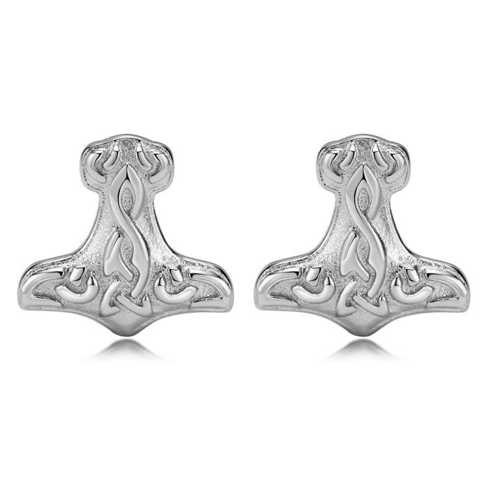 Wholesale Stainless Steel Viking Axe Earrings