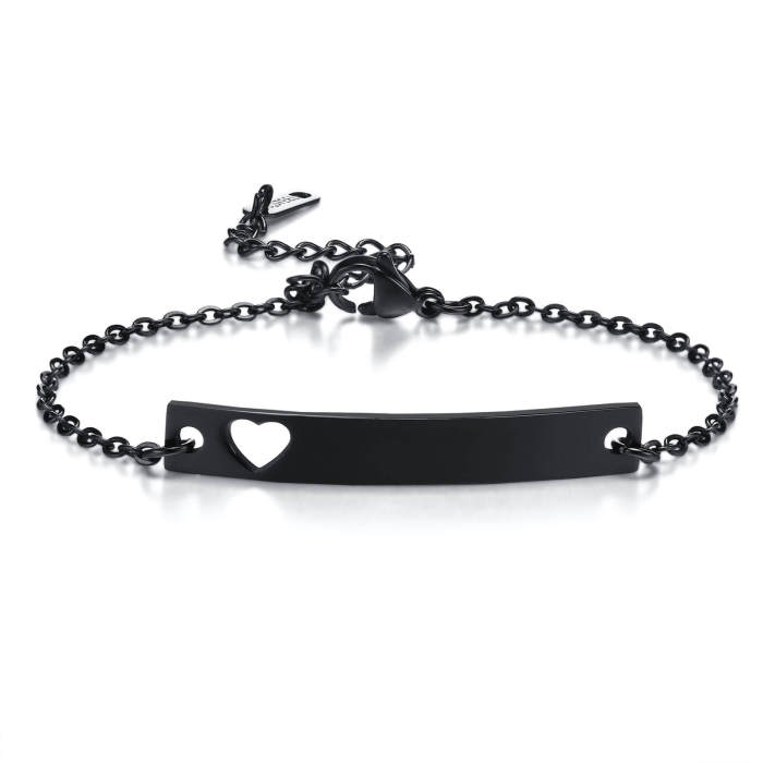 Wholesale Stainless Steel Personalized Bracelet with Heart