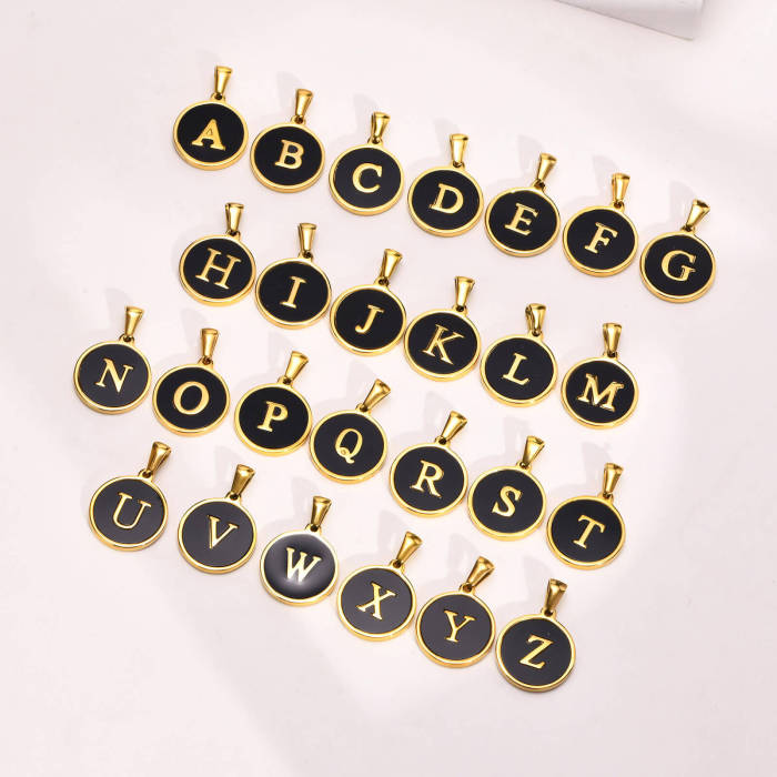 Wholesale Stainless Steel Alphabet Necklace