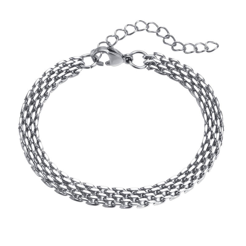 Wholesale Stainless Steel Wide Chain Bracelet