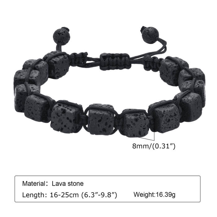 Wholesale Woven Volcanic Stone Bracelet