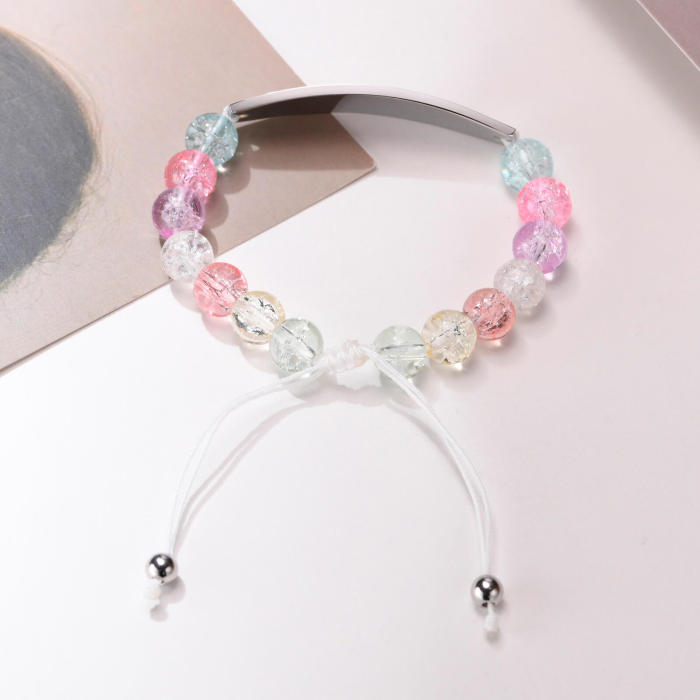 Wholesale Personalized Stainless Steel and Beads Bracelet