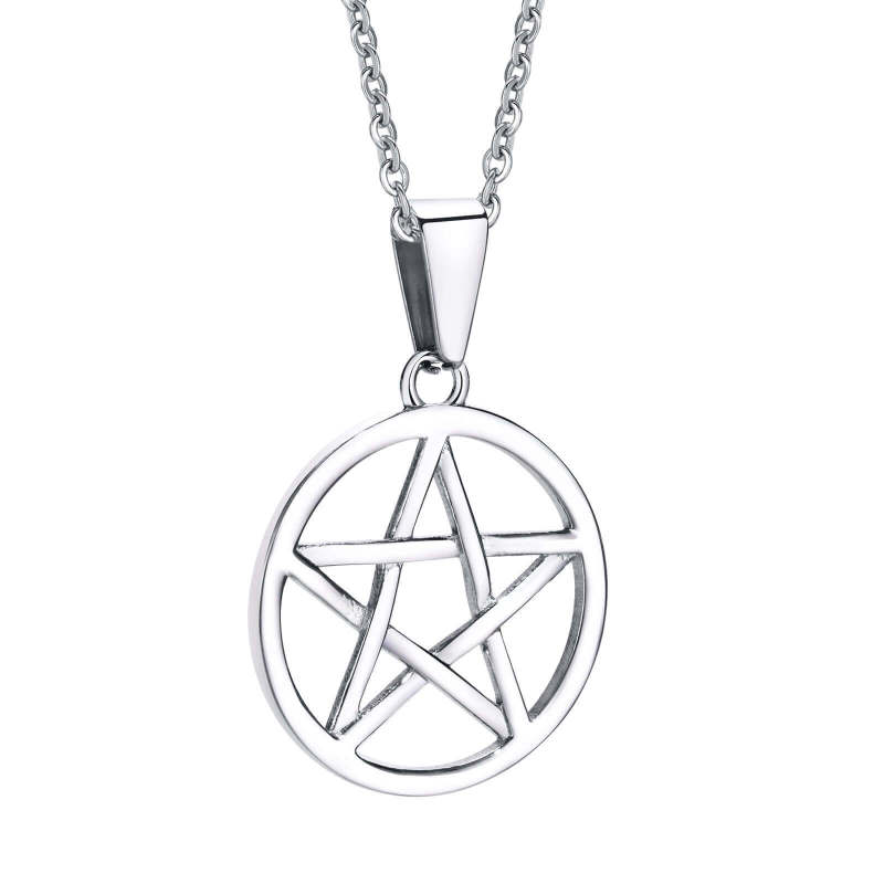 Wholesale Stainless Steel Pentagram Necklace