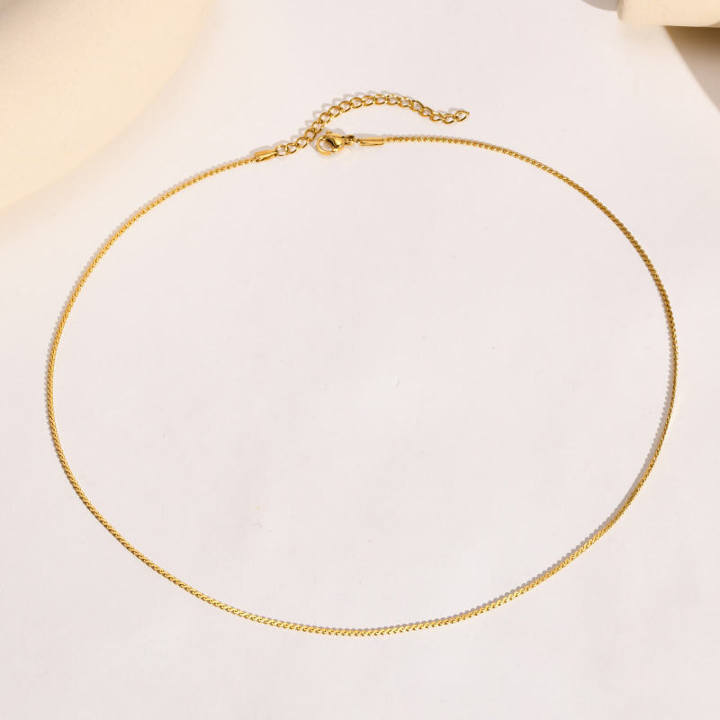 Wholesale Stainess Steel Layered Chain Necklace