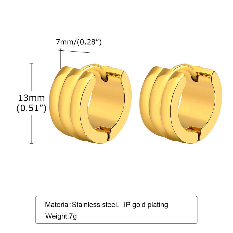 Wholesale Stainless Steel Huggie Earring