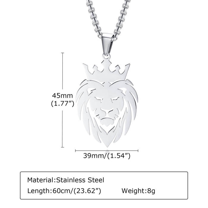 Wholesale Stainless Steel Lion Head Pendant
