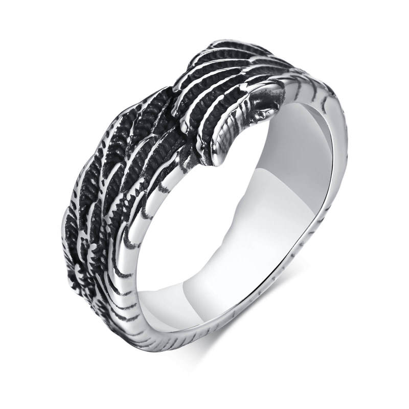 Wholesale Stainless Steel Feather Wing Ring