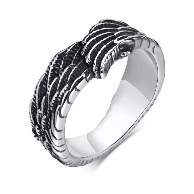 Wholesale Stainless Steel Feather Wing Ring