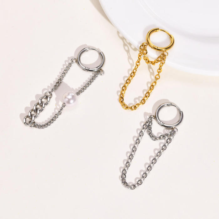 Wholesale Stainless Steel Earrings with Chain