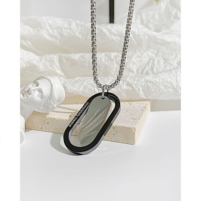 Wholesale Stainless Steel Oval Necklace
