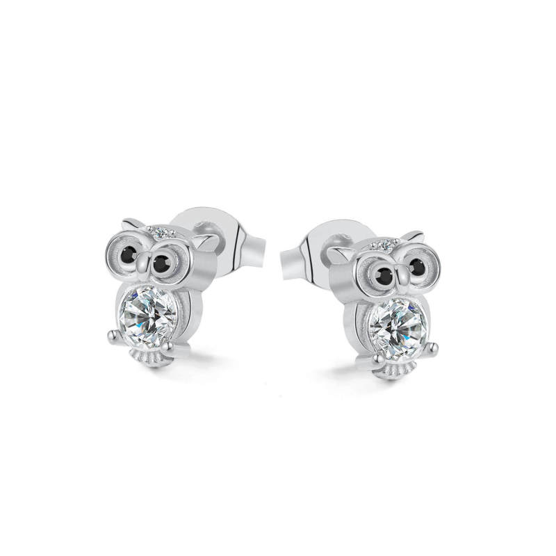 Wholesale Stainless Steel Owl Earrings