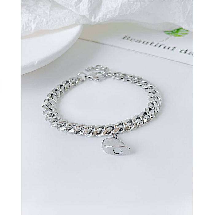 Wholesale Stainless Steel Magnetic Love Couple Bracelet