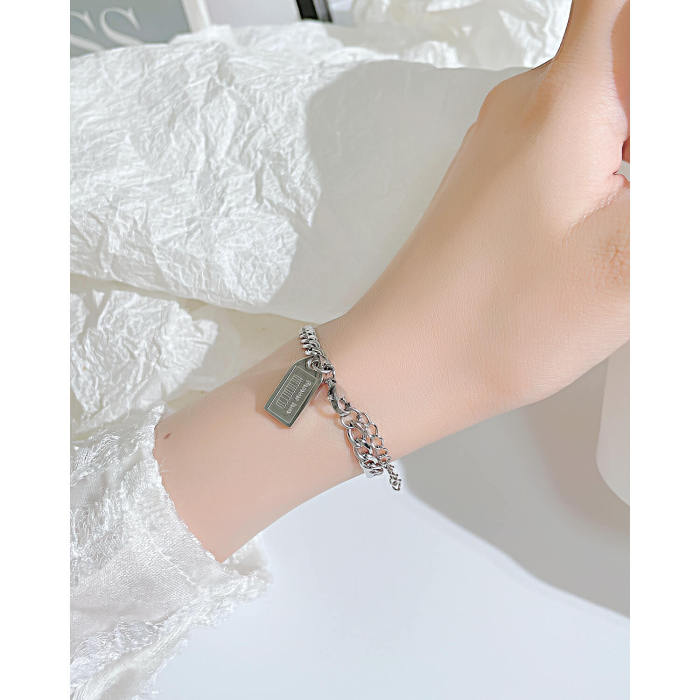 Wholesale Forever Love Steel Couple Bracelet