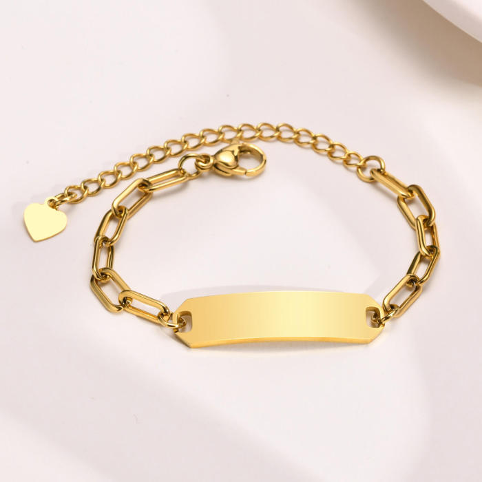 Wholesale Stainless Steel Child's Personalized Bracelet