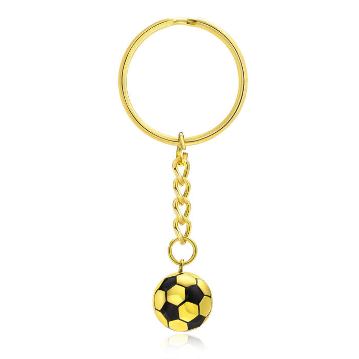 Wholesale Stainless Steel Key Ring with Football