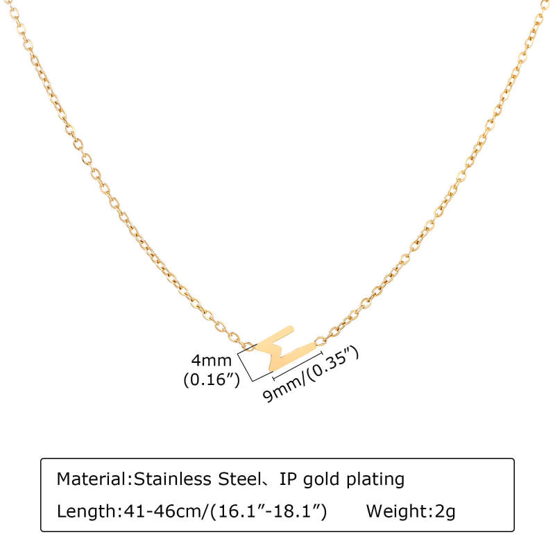 Wholesale Stainless Steel M Necklace