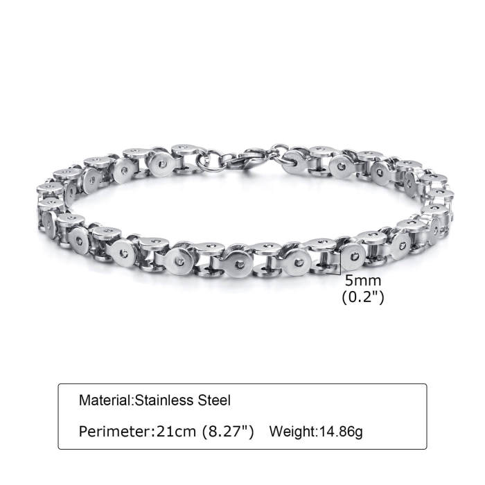 Wholesale Stainless Steel Bicycle Chain Bracelets