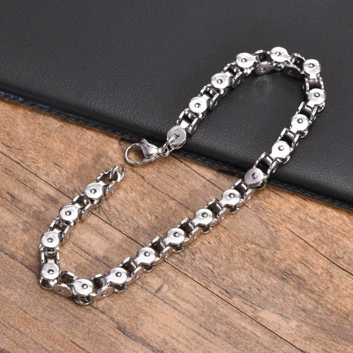 Wholesale Stainless Steel Bicycle Chain Bracelets