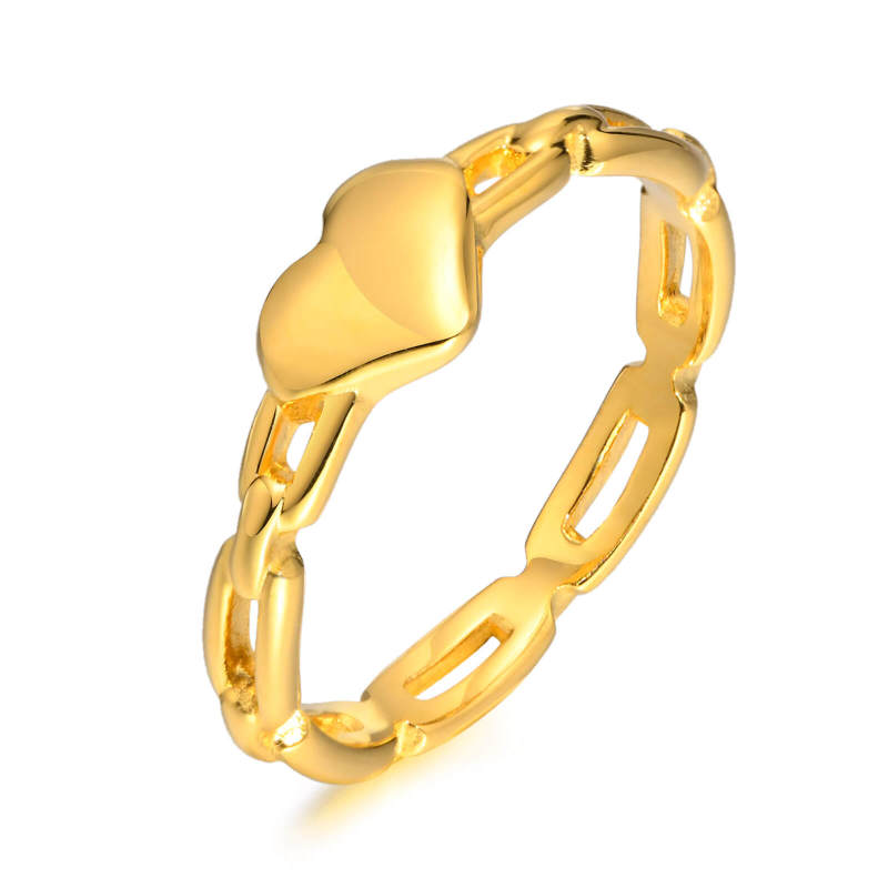 Wholesale Stainless Steel Chain Love Ring