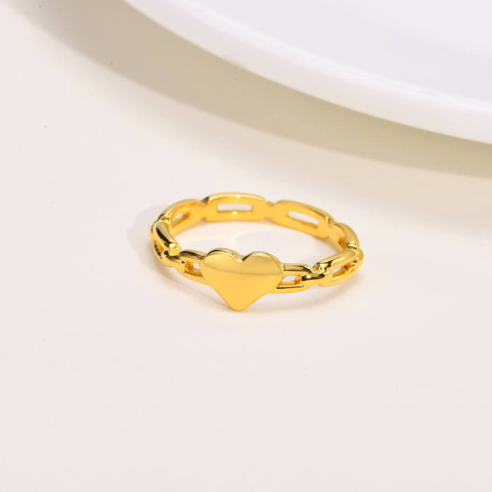 Wholesale Stainless Steel Chain Love Ring