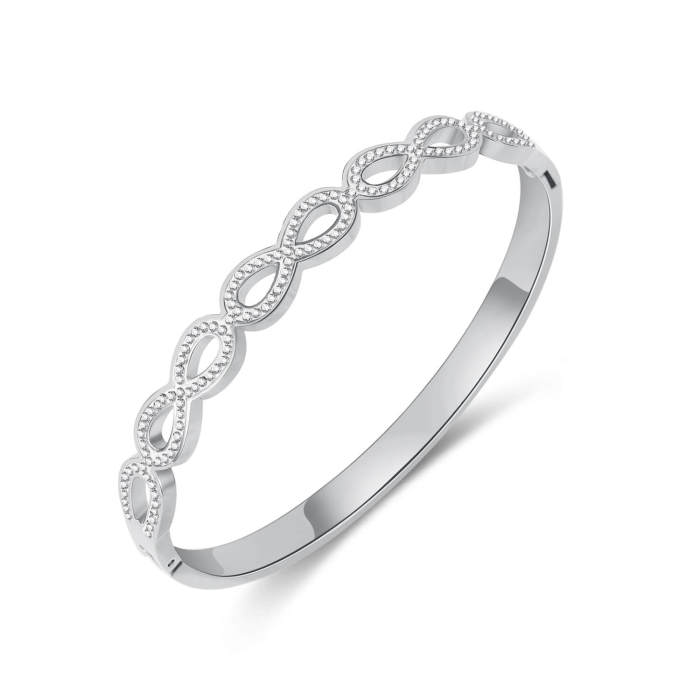 Wholesale Stainless Steel Infinity 8 Bracelet