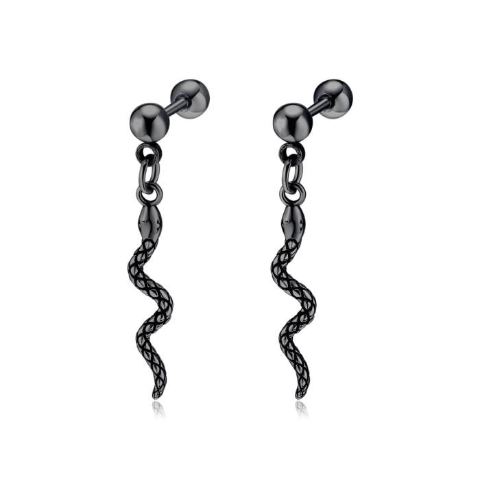Wholesale Stainless Steel Snake Earrings