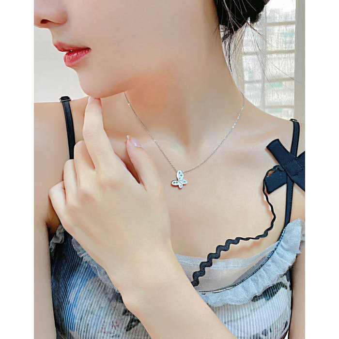 Wholesale Stainless Steel Butterfly Necklace