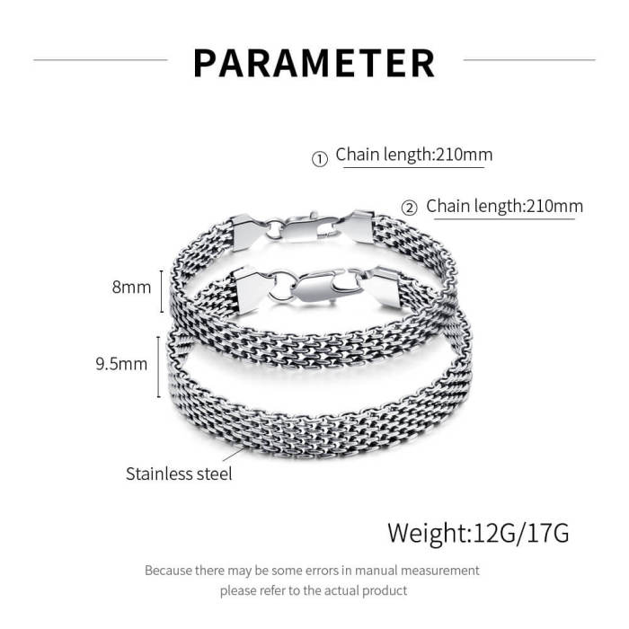 Wholesale Stainless Steel Mesh Bracelet