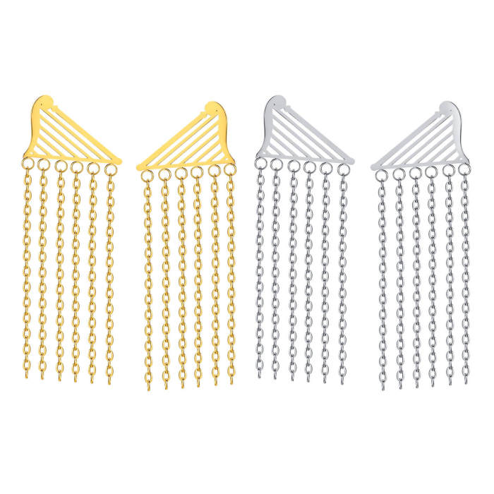Wholesale Stainless Steel Tassel Earrings