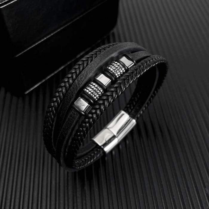 Wholesale Multi-layer Hand-woven Leather Bracelet