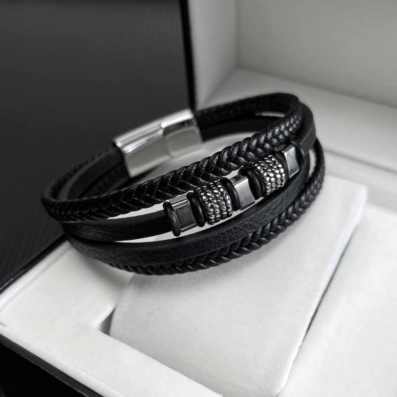 Wholesale Multi-layer Hand-woven Leather Bracelet