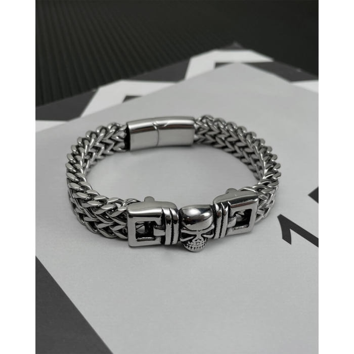 Wholesale Stainless Steel Double-row Chain Bracelet