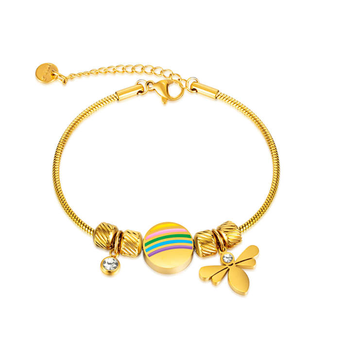 Wholesale Stainless Steel Bracelet with Dragonfly